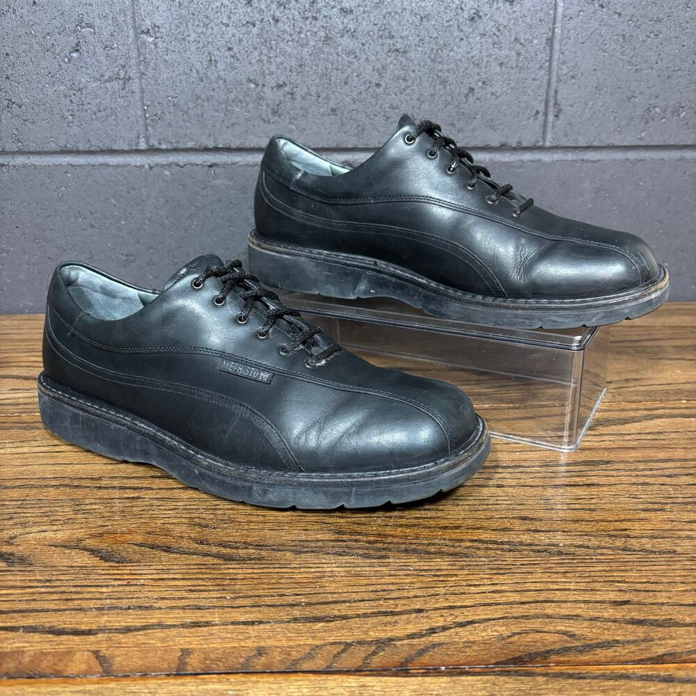 Mephisto Black Leather Oxford Shoes Men’s US 11 EU 10.5 Made in Portugal